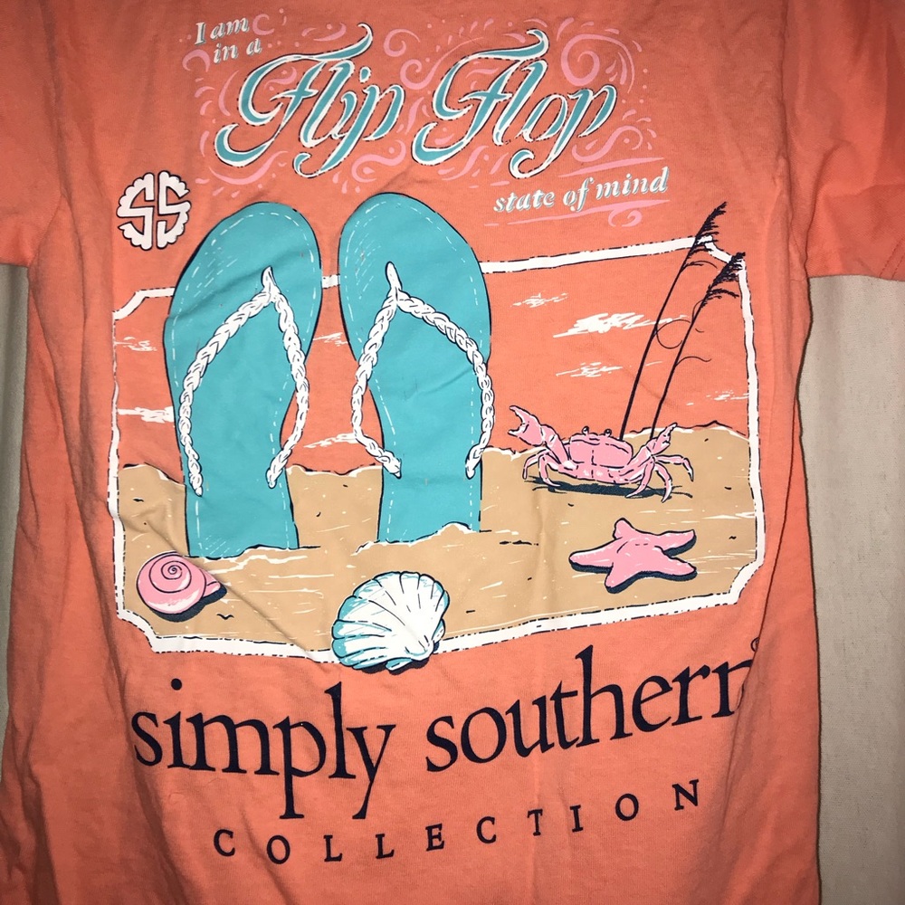 Orange Simply Southern Tee